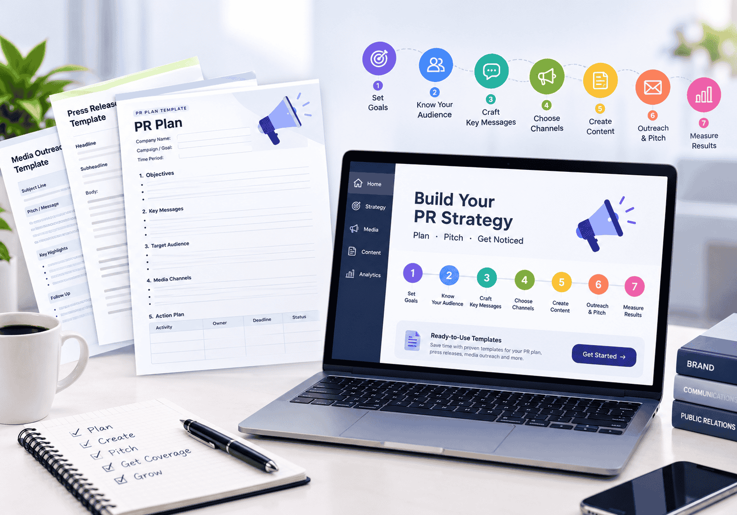 how to create a pr plan